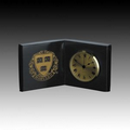 Genuine Black Marble Open Book Clock